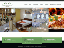 Tablet Screenshot of bielestudnicky.hoteldargov.sk